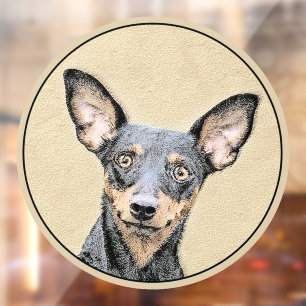 Miniature Pinscher Painting Cute Original Dog Art