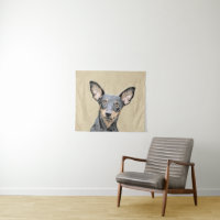 Miniature Pinscher Painting Cute Original Dog Art