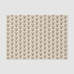 Miniature Pinscher Painting Cute Original Dog Art Tissue Paper