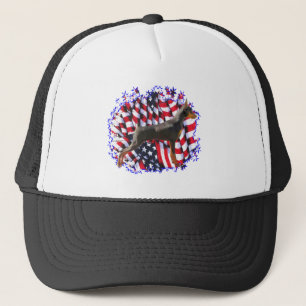 Miniature Pinscher Patriot Trucker Hat