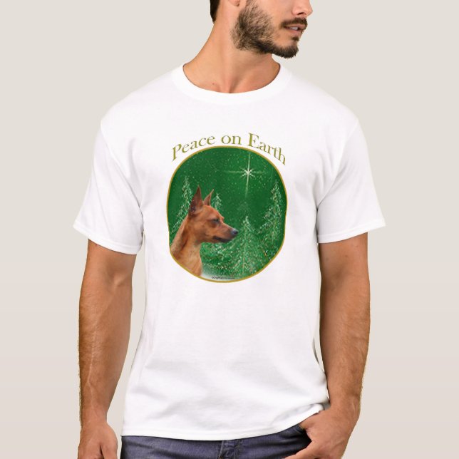 Miniature Pinscher Peace T-Shirt (Front)