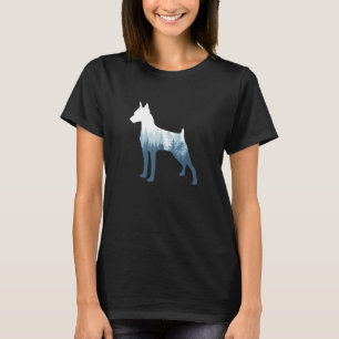Miniature Pinscher Silhouette Min Pin Dog Outdoor T-Shirt