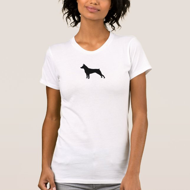 Miniature Pinscher Silhouette T-Shirt (Front)