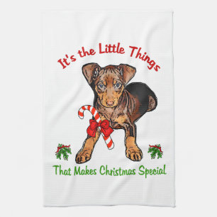 Miniature Pinscher Tea Towel