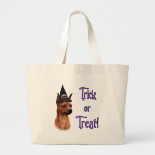 Miniature Pinscher Trick Large Tote Bag