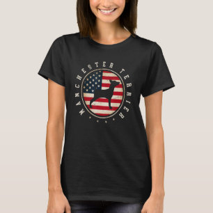 Miniature Pinscher Usa Flag 4th July Dog Mom Dad T-Shirt