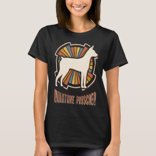 Miniature Pinscher Vintage Classic Retro Dog Love T-Shirt