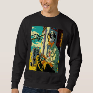 Miniature Plane Cool Retro Radio Controlled Plane Sweatshirt