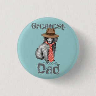 Miniature Poodle Dad 3 Cm Round Badge