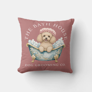 Miniature Poodle Dusky Pink Dog Grooming Cushion