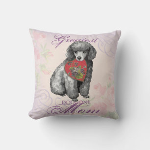 Miniature Poodle Heart Mum Cushion