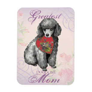 Miniature Poodle Heart Mum Magnet