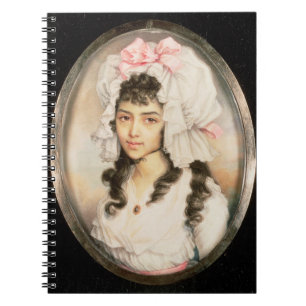 Miniature Portrait of a Girl Spiral Notebook