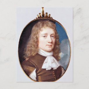 Miniature portrait of an Unknown Man, 1659 Postcard