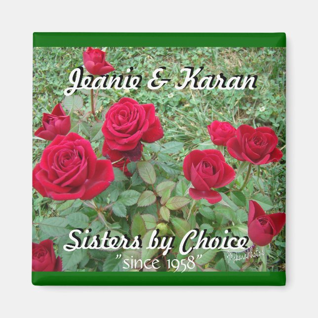 Miniature Roses-customise Magnet (Front)