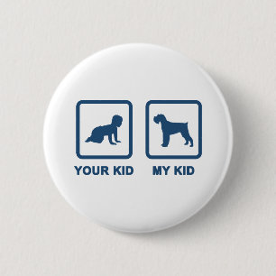 Miniature Schnauzer 6 Cm Round Badge