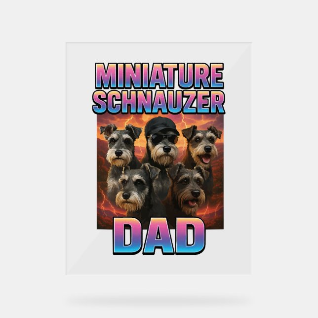 Miniature Schnauzer Acrylic Sign (Front)