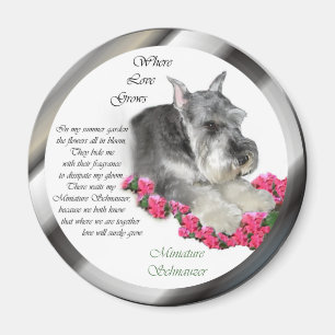 Miniature Schnauzer Art Gifts Magnet