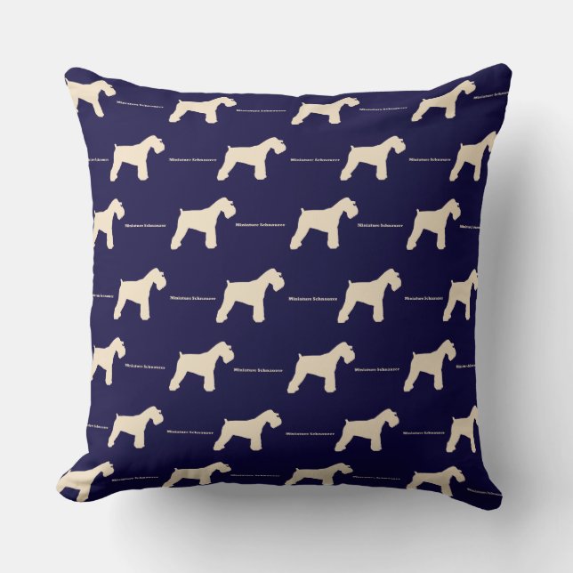 Miniature Schnauzer BL Cushion (Front)