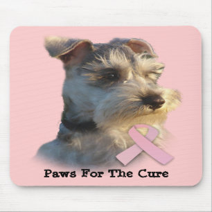 Miniature Schnauzer Breast Cancer Mousepad