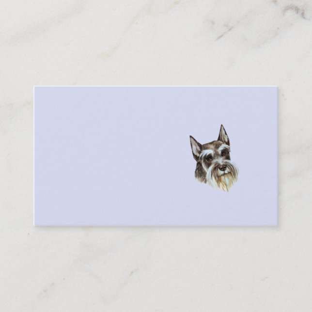 Miniature Schnauzer Business Card (Front)