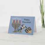 Miniature Schnauzer Chanukah Card Menorah Dreidel<br><div class="desc">Remembering family and friends during the Chanukah season is a wonderful way to keep in touch with the people you love and care about. I these these chanukah cards with love care and I am created dog loves dogs will be delighted to receive them. You from the key the option...</div>