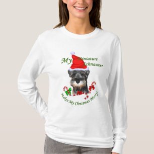 Miniature Schnauzer Christmas Gifts T-Shirt