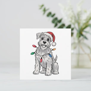 Miniature Schnauzer Christmas Xmas Dog Lover Gift  Holiday Card