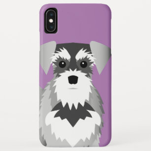 Miniature Schnauzer Custom Background Colour Case-Mate iPhone Case
