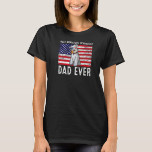 Miniature Schnauzer Dad Usa American Flag Dog Own T-Shirt