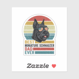Miniature Schnauzer Dad Vintage Patriotic Shirt De