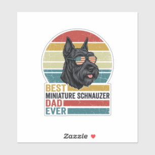Miniature Schnauzer Dad Vintage Patriotic Shirt De