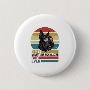 Miniature Schnauzer Dad Vintage Patriotic Shirt De 6 Cm Round Badge