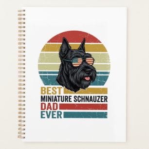 Miniature Schnauzer Dad Vintage Patriotic Shirt De Planner