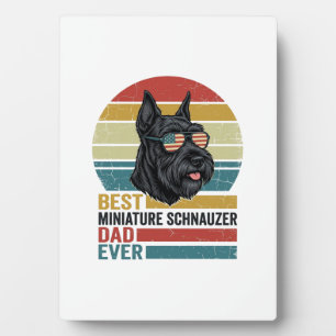 Miniature Schnauzer Dad Vintage Patriotic Shirt De Plaque