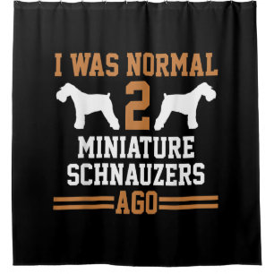 Miniature Schnauzer Dog 2 Two Dog Trainer School Shower Curtain
