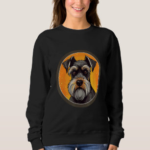 Miniature Schnauzer Dog Breed with  Design Sweatshirt
