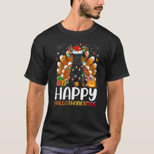 Miniature Schnauzer Dog Halloween Christmas Hallot T-Shirt