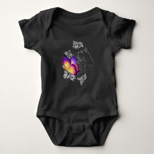 Miniature Schnauzer Dog In Heaven Dog Memorial Baby Bodysuit
