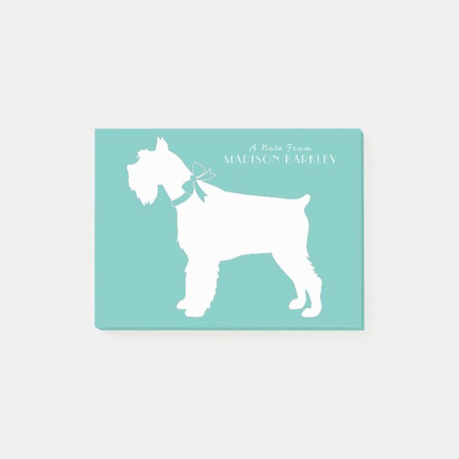 Miniature Schnauzer Dog Puppy Post-it Notes (Front)