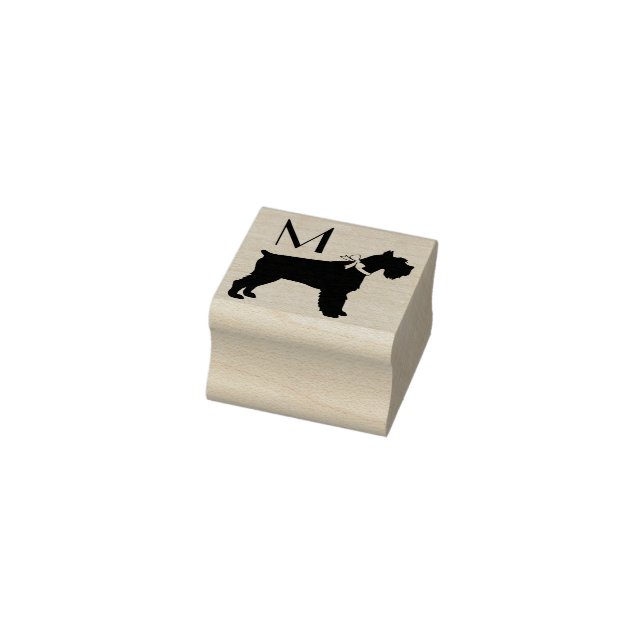 Miniature Schnauzer Dog Puppy Rubber Stamp (Stamp)