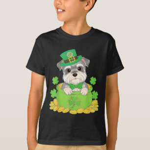 Miniature Schnauzer Dog St Patricks Day Irish T-Shirt