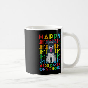 Miniature Schnauzer Dog Student Happy 100 Days of Coffee Mug