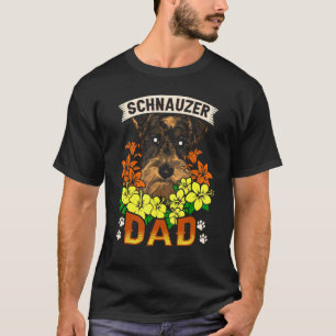 Miniature Schnauzer Dogs Mens Schnauzer Dog Dad T-Shirt