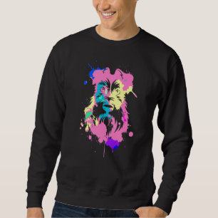 Miniature Schnauzer Dogs Pop Schnauzer Dog  1 Sweatshirt
