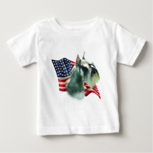 Miniature Schnauzer Flag Baby T-Shirt