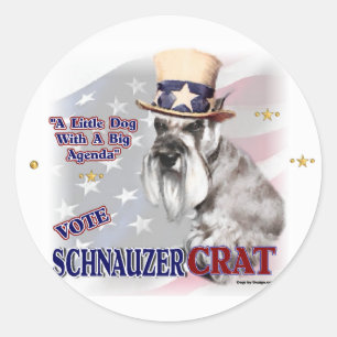 Miniature Schnauzer Gifts Classic Round Sticker