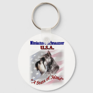 Miniature Schnauzer Gifts Key Ring