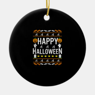 Miniature Schnauzer Halloween Lazy Ugly Costume Ceramic Tree Decoration