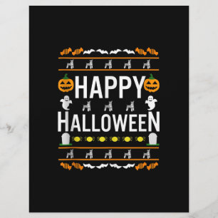 Miniature Schnauzer Halloween Lazy Ugly Costume Custom Letterhead